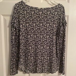 3 for $25 navy Ruffle long sleeve tshirt